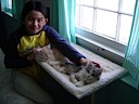 Friend with cats